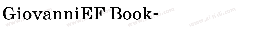 GiovanniEF Book字体转换